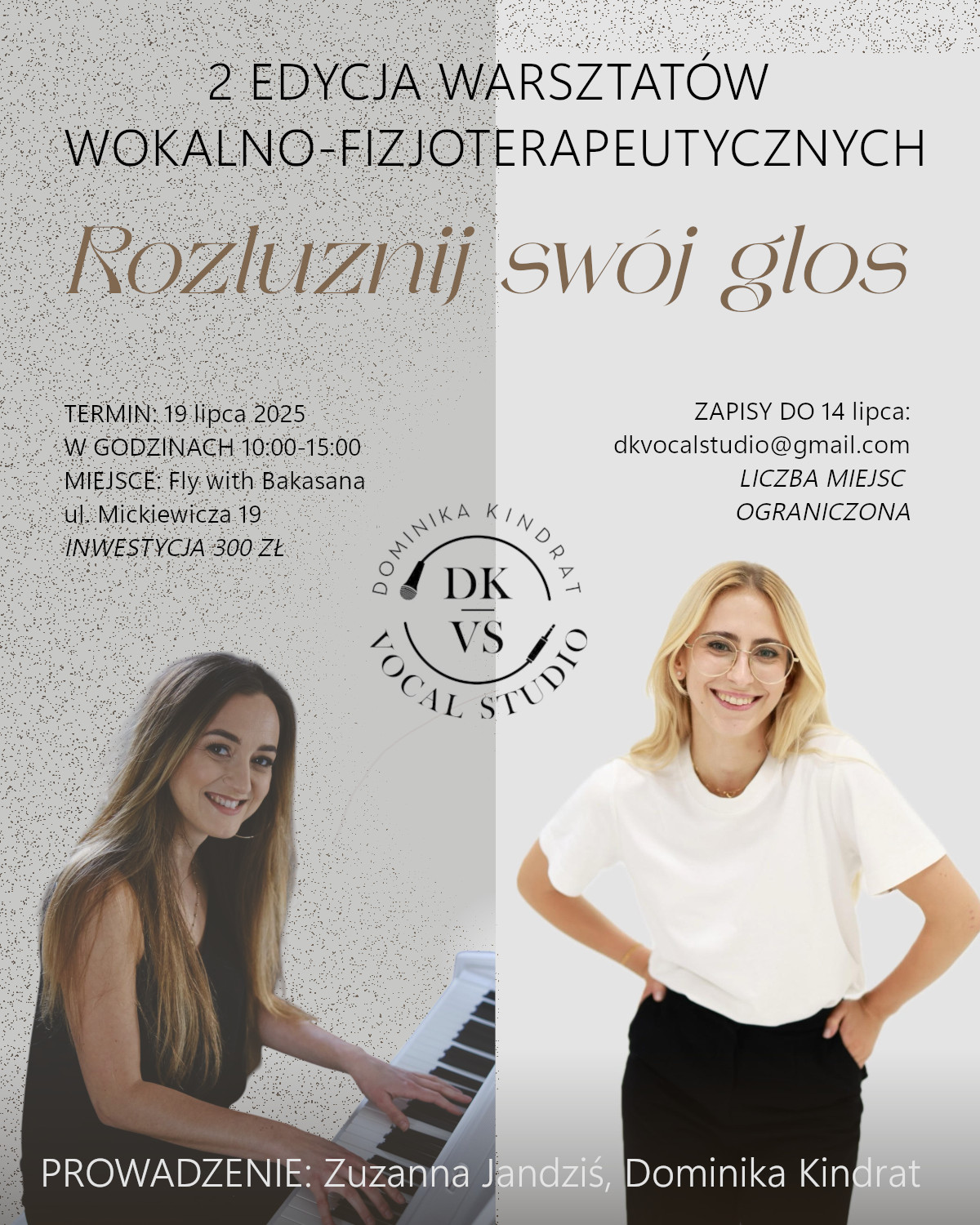 WOCAL WORKSHOP WITH ZUZANNA JANDZIŚ AND DOMINIKA KINDRAT